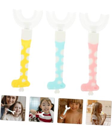 Fomiyes 12 STK Children's Toothbrush Set - Soft Bristle U-Shaped Manual Cleaning Brush for Kids - Best Oral Care for Children - Buy Online on GoSupps.com
