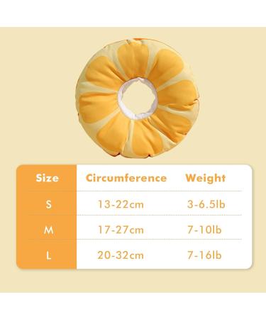 Soft Cat Cone Collar Waterproof Adjustable Pet Collar Cute Orange Collar for Cats Small Dogs Kitten Puppy After Surgery Prevent Licking E Collar Alternative - Buy Online on GoSupps.com