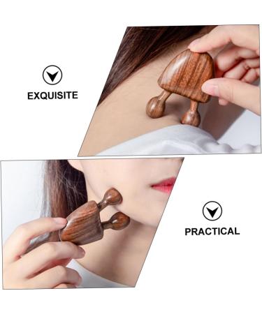 Anneome 1pc Massage Comb Muscle Roller Massager Small Massager Wooden Body Acupoint Massager Acupressure Roller Massager Wooden Acupoint Massager Green Sandalwood Whole Body Pendant - Buy Online on GoSupps.com