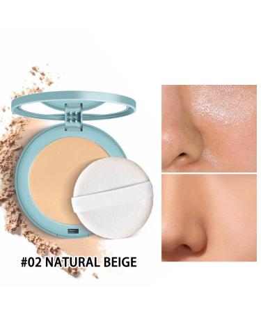 Oil Control Pressed Powder SPF Cosmetics- Natural Beige | Long-lasting & Waterproof Formula for Smooth, Matte Finish - Buy Online on GoSupps.com
