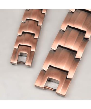 Men's Adjustable Copper Bracelet with Magnets - Pain Relief for Arthritis Carpal Tunnel Migraines & Tennis Elbow - Buy Online on GoSupps.com