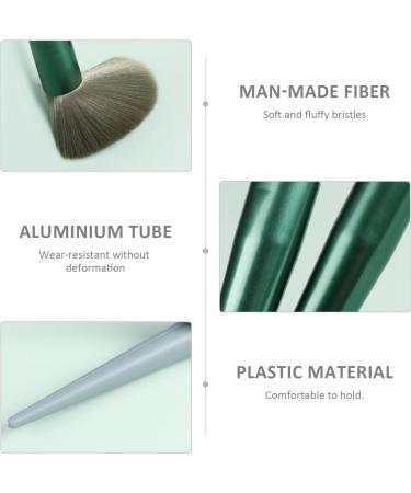 13 Makeup Brushes 1 Velvet Bag Professional Makeup Brush Set High-Grade Synthetic Bristles Soft-Bristled Beauty Tools for Makeup and Beauty (Green) - Buy Online on GoSupps.com