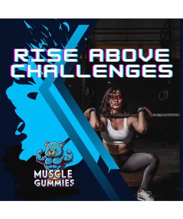 Muscle Gummies Creatine Monohydrate 4500 - 60 Chewable Gummies for Men & Women | Natural Berry Pre Workout Supplement - Buy Online on GoSupps.com