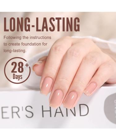 YOKE FELLOW Nude Jelly Gel Nail Polish - Translucent Neutral Color | 10ml Soak Off UV Gel Polish for Nail Art - Buy Online on GoSupps.com