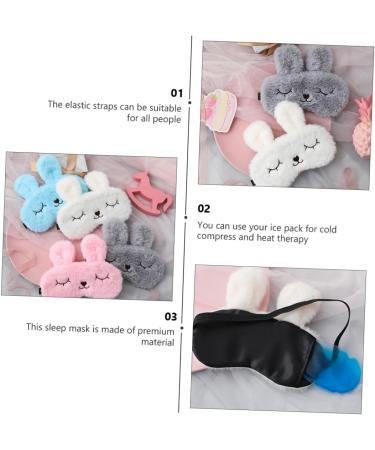 Beaupretty 4pcs Breathable Plush Goggles Facial Mask | Shop Internationally - Buy Online on GoSupps.com