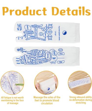 MineUp Reflexology Socks - Acupressure Foot Massage Socks for Improved Foot Health (40-44) - 2 Pairs - Buy Online on GoSupps.com