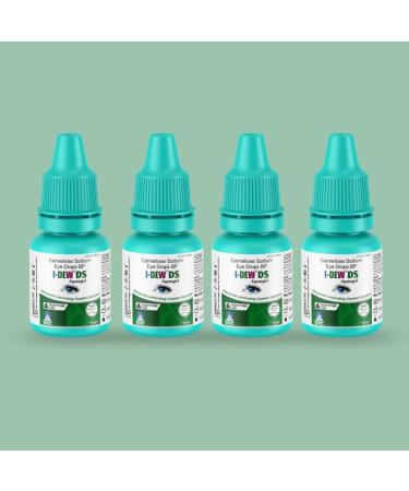 I-Dew DS Night-Time Aquagel Eye Drops for Dry Eyes Carmellose Eye Drops for Contact Lens Users and Red Eyes Moisturises and Comforts Dry Eye Overnight 4 x 10ml Quad Pack 10ml (Pack of 4) - Buy Online on GoSupps.com
