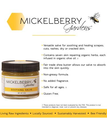 Organic Calendula Skin Salve - Soothing Body Care for Dry Skin & Bug Bites (2 oz) - Buy Online on GoSupps.com