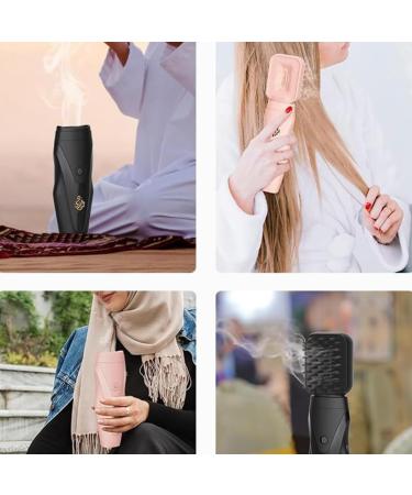 EDSDEYET 2-in-1 Electronic Frankincense Burner - Aromatherapy with Soft Rubber Collection & Bakhoor Massage Head - Black - Buy Online on GoSupps.com