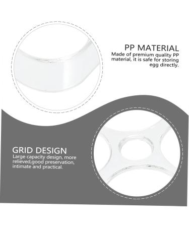 HOMSFOU 3pcs Egg Storage Box Basket Food Tray Refrigerator Egg Trays Egg Holder Refrigerator Door Stackable Assorted Colorx3pcs 17.5x8.5x2cmx3pcs - Buy Online on GoSupps.com