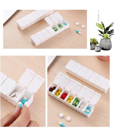 7-Day Pill Box Organizer | Travel-Friendly Tablet & Vitamin Holder | Durable Plastic Medicine Case - Buy Online on GoSupps.com