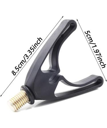 Buy Frequency 4-Piece Stainless Steel Fishing Rod Holder & Butt Grip - Universal Fit for All Fishing Pods Bank Sticks & U-Head - Durable Black Design - Buy Online on GoSupps.com