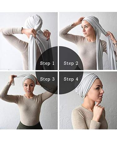 DRESHOW Hair Wrap for Black Women with Natural Hair Large Stretch Soft Edge Scarves for Braids Dreadlocks 1 Pc 39-brown 1 - Buy Online on GoSupps.com