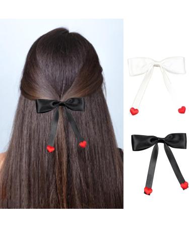 Limtula Sweet Ballet Bowknot Hairpins Duckbills Hair Clip Barrettes French Side Pin for Lady Elegant Hair Styling Accessories Black - Buy Online on GoSupps.com