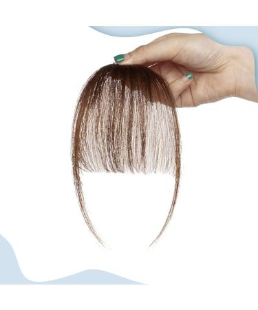 Rich Choices Fringe Clip in Hair Brown Clip on Fringe French Hair Fringe Clip Side Clip in Fringe Human Hair Bangs Hair Clip 3g Air Bangs #4 Medium Brown Air bangs-1PC Medium Brown - Buy Online on GoSupps.com