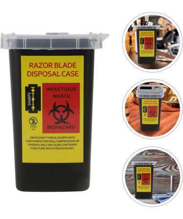 Sherchpry 2-Piece Razor Blade Storage Box | Durable Plastic Container for Used Razor Blades - The Razor Factory - Buy Online on GoSupps.com