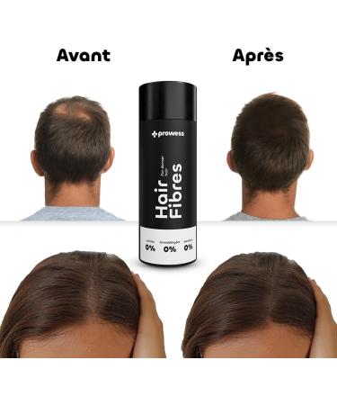 Prowess Brown Hair Fiber - 27g - Natural & Vegan - Texturizes & Densifies - Hair Densifying Powder for Men & Women - Cotton Hair Fiber - Formaldehyde and Sulfate Free - Buy Online on GoSupps.com