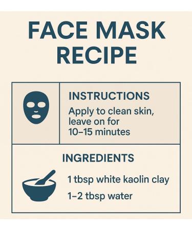 KAPTAN LDA Kaolin Clay Powder 100 Natural Ultra Fine White 100g Excellent for Skin Detoxification Deep Cleansing Rejuvenation Soap Deodorant Bath Bomb Soap Making - Buy Online on GoSupps.com