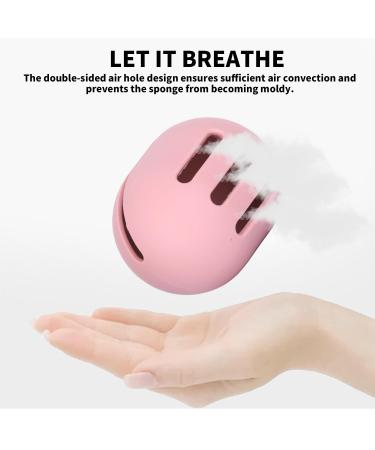 Buy Aesthetic Waterproof Silicone Makeup Sponge Holder - Travel Pouch Organizer for Blender (Pink) | International Shipping Available - Buy Online on GoSupps.com