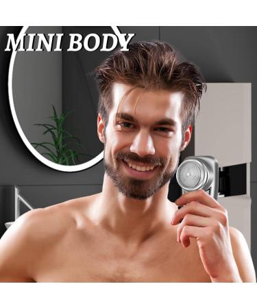 2023 New Upgrade Mini Portable Electric Shaver with LCD Screen for Men - USB Charging, Suitable for Home, Car, Travel (Silver-Black-A) - Buy Online on GoSupps.com