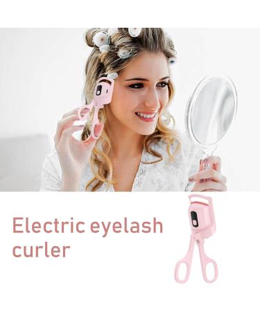 Electric Eyelash Curler - 3 Temperature Modes Eyelash Curling Clip Rechargeable Eye Curler Electric Eyelash Curler with LCD Display 750mAh Battery Lashes Curling Clamp Lash Curling Tool for Women Pink - Buy Online on GoSupps.com
