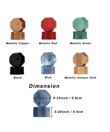 Mornajina Metallic Green Sealing Wax Beads Kit - 360 Pieces Octagon Wax Beads with Stamp Melting Spoons and Candles - Buy Online on GoSupps.com