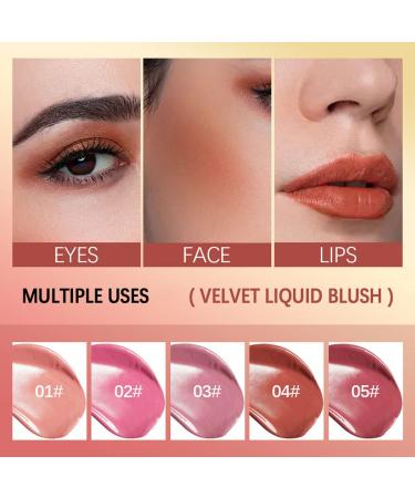 Natural Matte Liquid Face Blush Stick | Smudge Proof Cheek Tint | Moisturizing Formula for Soft Cream Makeup Look - Buy Online on GoSupps.com