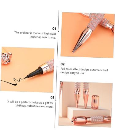 BIUDECO 2pcs Liquid Eyeliner Matte Makeup Pencil Woman Eye Line Pencil Suction Cup Pencil Holder Plastic - Buy Online on GoSupps.com