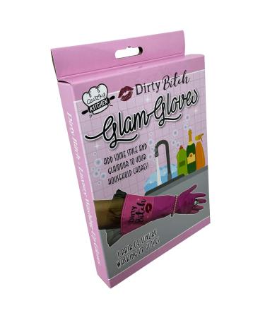 Diabolical DP1043 Dirty Bitch Washing Up Cleaning Gloves Funny Secret Santa Gifts for Women Rude Birthday Gifts for Her Funny Novelty Gifts for Women Funny Washing Gloves Valentines Gift for Her