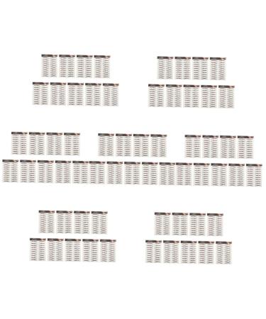 Beavorty 63 Sheets Waterproof Eyebrow Stickers Eyebrow Tools Fake Eyebrow Stickers Hair Template 6d