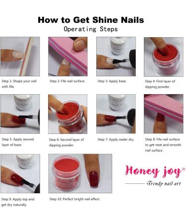8 in 1 Dip Powder Starter Kit - Clear Pink French White Nude Colors - Daily Makeup Fine Dipping Powder Set with Liquid, Brush Cleaner, Base, Top & Activator - 18g - Buy Online on GoSupps.com