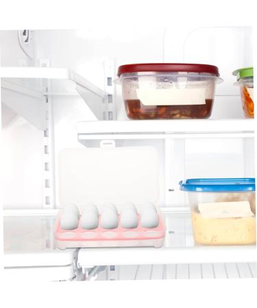 RORPOIR 2pcs 10 Eggs Storage Container Egg Carton Egg Keeper Egg Case Refrigerator Red Storage Box re-usable Red 24.5*10.5*7cm - Buy Online on GoSupps.com