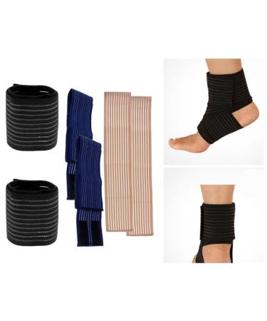 Buy Elastic Wrist Support Straps - 3 Pairs Sports Hand Bandage for Fitness | International Shipping - Buy Online on GoSupps.com