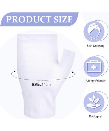 6 Pairs Fingerless Eczema Gloves - Washable & Reusable Moisturizing Cotton Sleeves for Dry Hands | Perfect for Adults | International Shipping - Buy Online on GoSupps.com