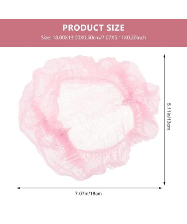 DOITOOL 100Pcs Pink Disposable Bouffant Caps - Nonwoven Hair Net Hat for Medical Labs, Nurses, Tattoo Artists & Hospitals - Buy Online on GoSupps.com
