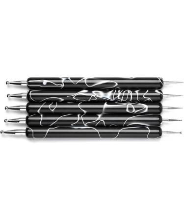Tools - Nail Dotting Drawing Tool Double Ended Nail Dotting Drawing Tool Multifunctional Nail Brushes Nail Liner Brush Dotting Pen Black - Buy Online on GoSupps.com
