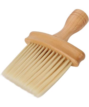 Hair Cutting Duster Barber Brush Neck Duster Nylon Bristles Simple Style Neck Duster with Wooden Handle Barber Brush for Hair Cutting - Buy Online on GoSupps.com