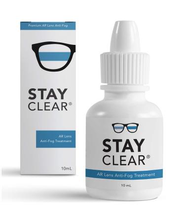 Stay Clear Lens Defogger for Glasses - Fog Prevention Defogging for Eyeglass, Safety Goggles, Swim, Dive & Scuba Mask, Protective Eyewear - Medical, Sports, and Sunglasses Antifog Stopper Coating
