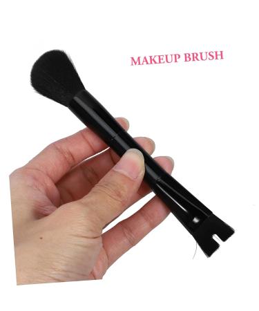 FRCOLOR Dual-Head Makeup Brush Set - Concealer Highlight & Powder Brush - All Black Aluminum Tube - Perfect for Flawless Foundation Application - Buy Online on GoSupps.com