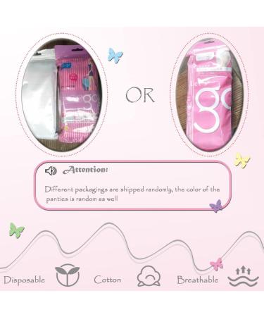 Laemilia Women's Disposable Maternity Underwear - 14 Pack, Double-Layer Cotton Crotch, Elastic Waist, Floral Print - Ideal for Travel, Hotel, Spa - Multicolored - Buy Online on GoSupps.com