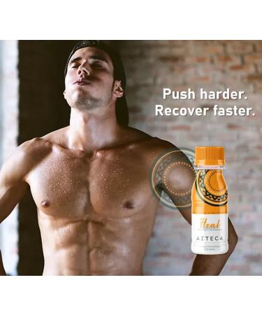 Azteca Botanicals Organic Energy Shot - Boost Performance & Wellness | Natural Energy Shots with Vitamin B12 - Lemon Flavor (6 Pack - Buy Online on GoSupps.com