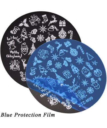 1Pcs Christmas Nail Stamping Plate - Snowflakes & Skull Polish Template for Perfect Manicure - Buy Online on GoSupps.com