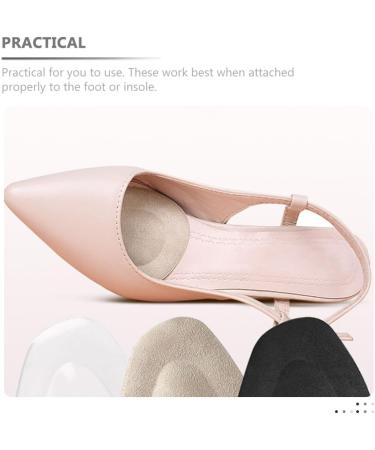 6 Pairs Forefoot Pad High Heel Inserts - Metatarsal Support Reusable Non-Slip Flannel Cushions for Pain Relief - Assorted Colors - Buy Online on GoSupps.com