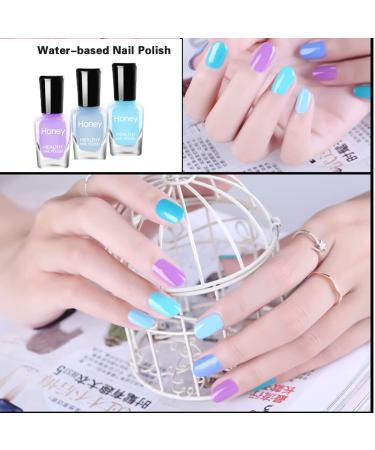 Non Toxic Easy Peel Off & Fast Dry Nail Polish Set- 20 Eco Friendly Water Based Colors for Women & Teens - Buy Online on GoSupps.com