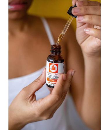OZNaturals Vitamin C Serum with Hyaluronic Acid, Vitamin E, and Rosehip Oil - Anti Aging Facial Serum for Brighter, Even Skin Tone - Buy Online on GoSupps.com