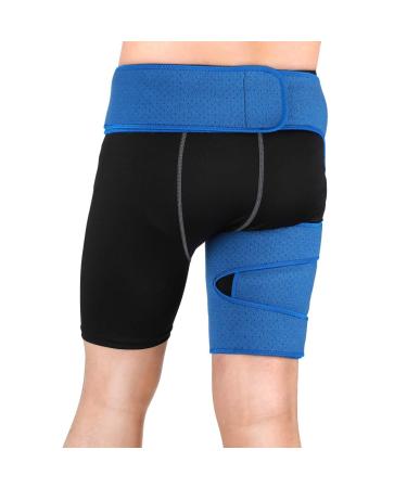 TOPINCN Groin Strain Support Brace - Neoprene Hip & Thigh Compression Injury Recovery & Exercise Prevention One Size Fits Most - Ideal for Running & Sports - Buy Online on GoSupps.com