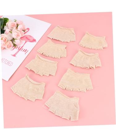 Holibanna Women's Khaki Slipproof Socks - 4 Pairs Toe Separator Half-Socks for Comfort & Style - Buy Online on GoSupps.com