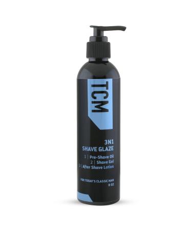 TCM 3N1 Men's Shave Glaze for Close Comfortable Shave 8oz 8 Fl Oz (Pack of 1)