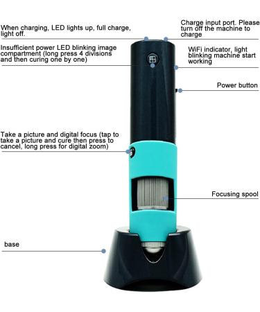 3MP Scalp Detector Portable Skin Dignosis Detector Handheld Intelligent Hair Follicle Analyzer Good for Solving Scalp and Hair Follicle Problems - Buy Online on GoSupps.com