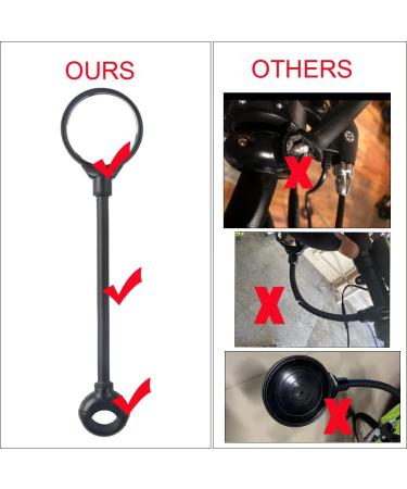 Bike Mirror - Wide Angle Acrylic Convex Rear View Handlebar Mirror for Mountain/Kids/Ebike Bikes | Adjustable & Rotatable Aluminum Tube Mirror - 1 Piece - Buy Online on GoSupps.com